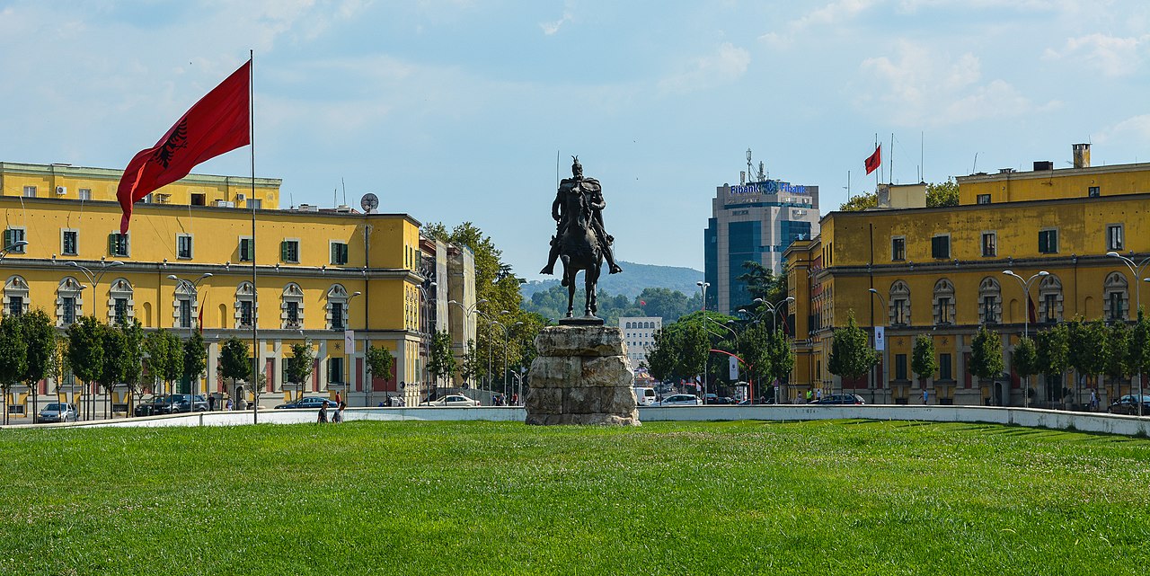 Tirana, the capital of Albania