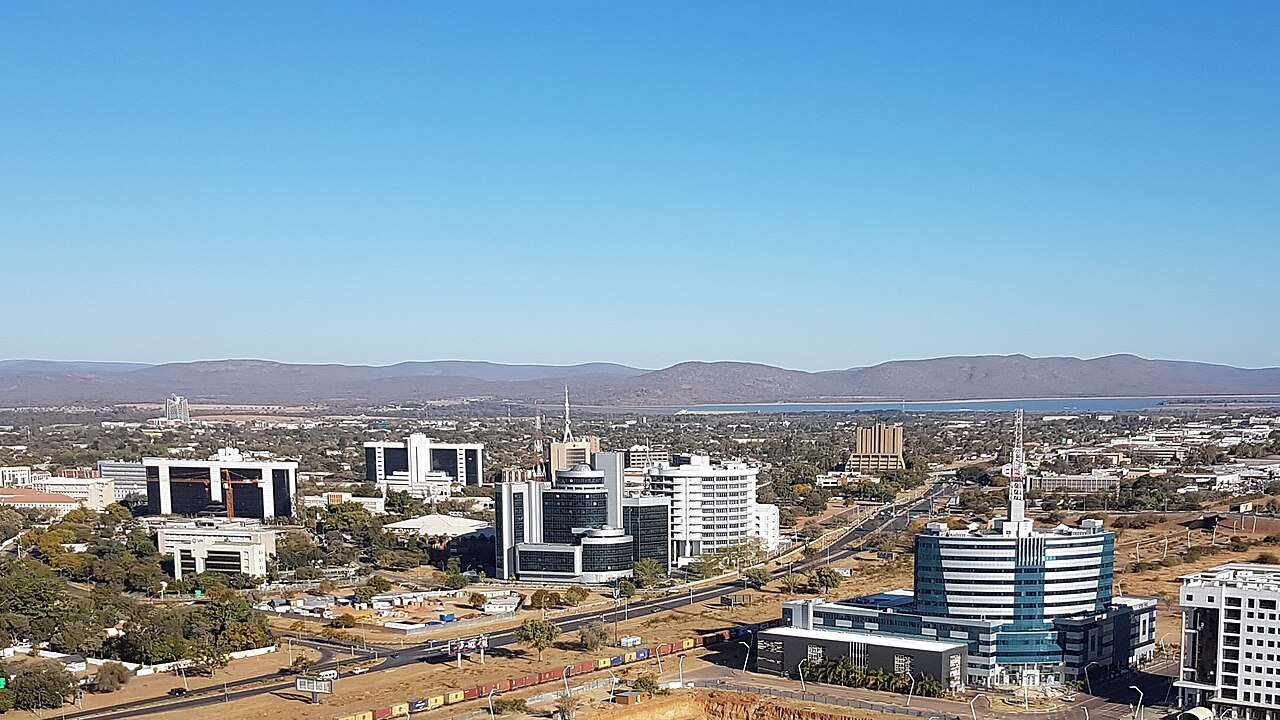 Gaborone, the capital of Botswana