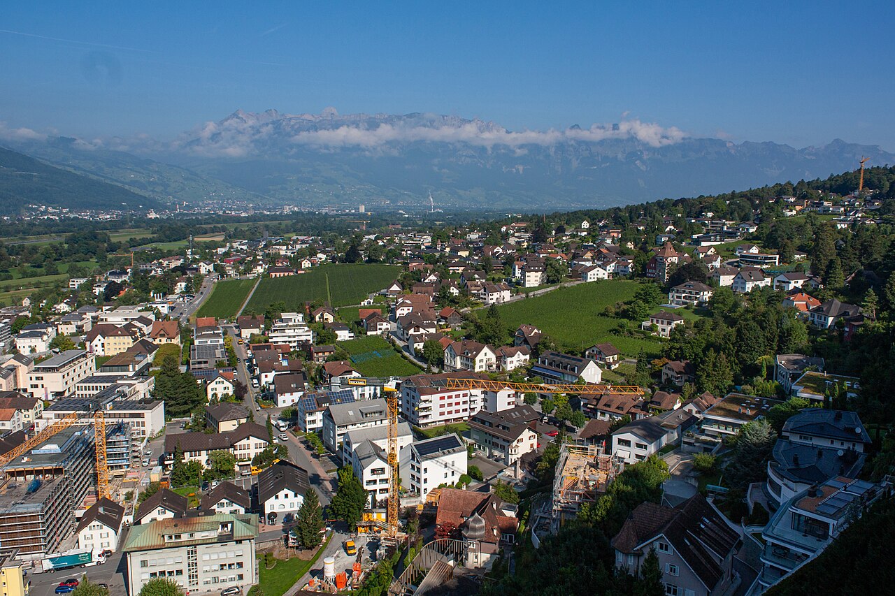 Vaduz, the capital of Liechtenstein