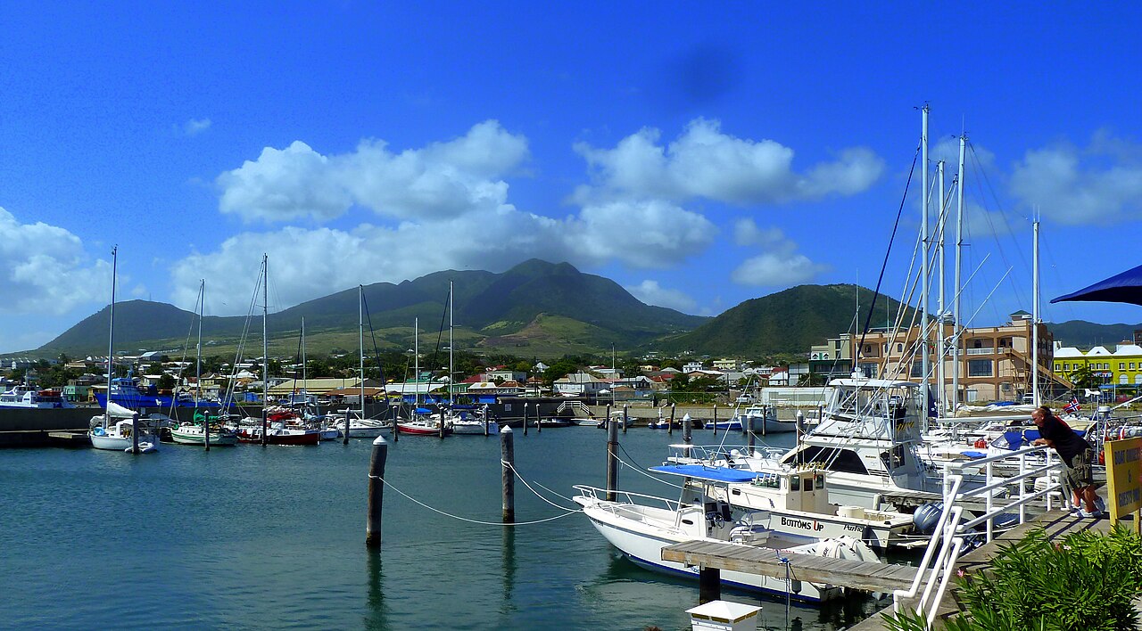 Basseterre, the capital of Saint Kitts and Nevis