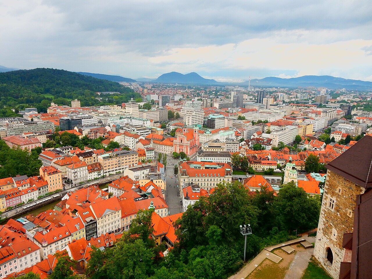 Ljubljana, the capital of Slovenia