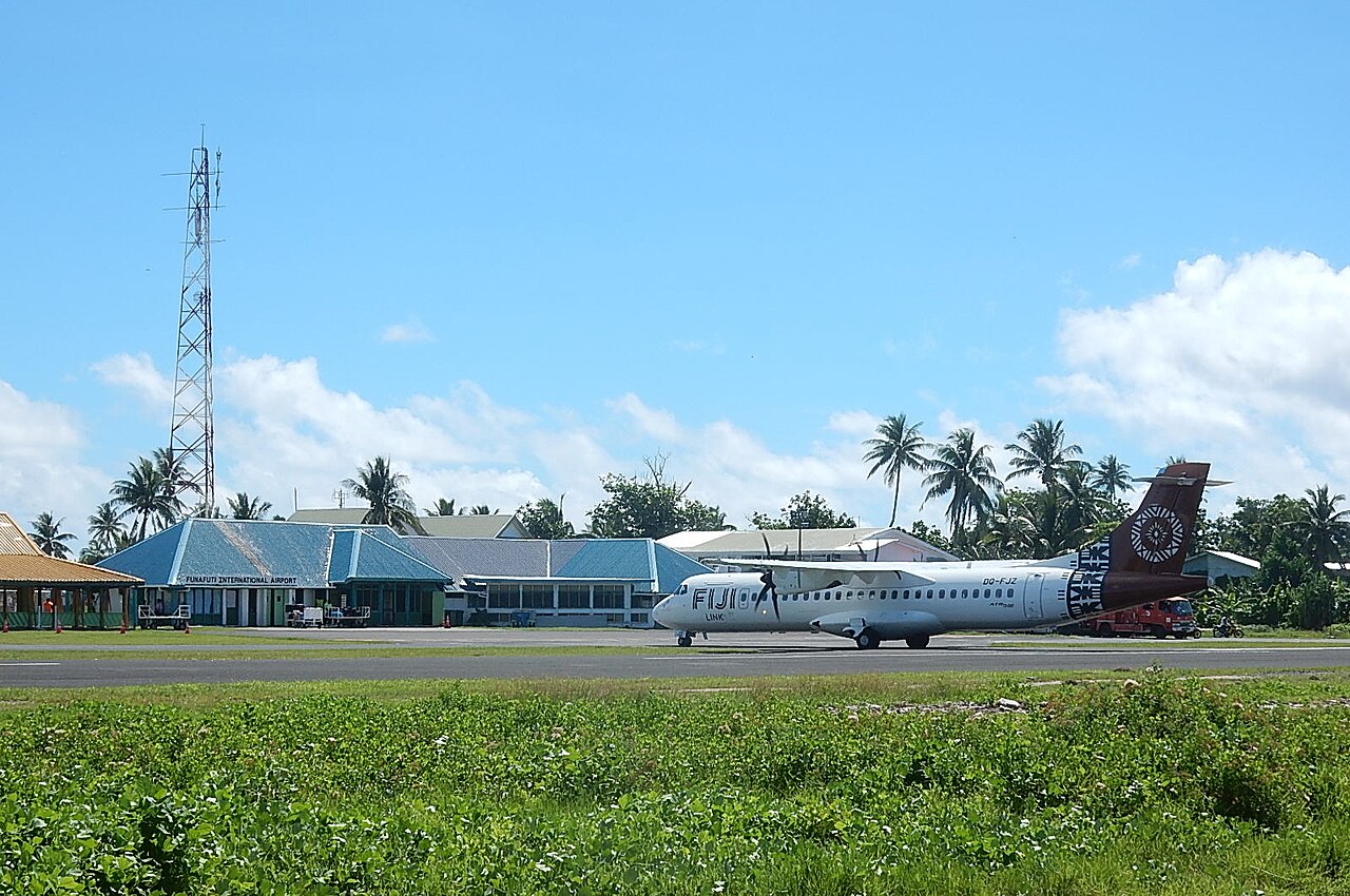 Funafuti, the capital of Tuvalu